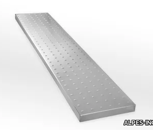 MPL - Stainless steel wall shelf with integrated lighting _ ALPES-INOX