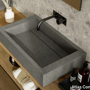 HABITAT DIALOGO - Countertop porcelain stoneware washbasin _ Atlas Concorde