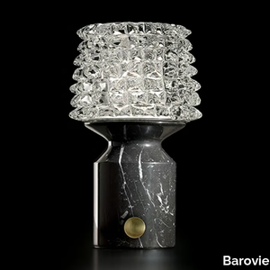 CAMPARINO - Venetian crystal and marble table lamp _ Barovier&Toso