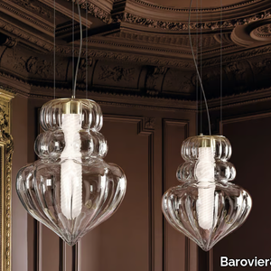 VALLONNÉ - Venetian crystal pendant lamp _ Barovier&Toso