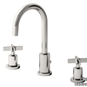 CROSS ROAD CRICR205 - 3 hole countertop washbasin mixer _ CRISTINA Rubinetterie