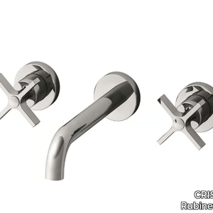 CROSS ROAD CRICR242 - 3 hole wall-mounted washbasin mixer _ CRISTINA Rubinetterie