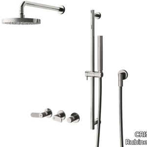 EAST SIDE CRIES161 - Wall-mounted shower panel with hand shower _ CRISTINA Rubinetterie
