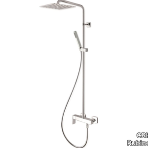 QUADRI S CRIQS409 - Wall-mounted thermostatic shower panel with hand shower _ CRISTINA Rubinetterie
