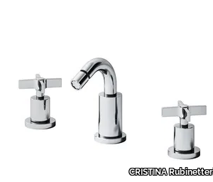 CROSS ROAD CRICR331 - Countertop 3 hole bidet mixer _ CRISTINA Rubinetterie