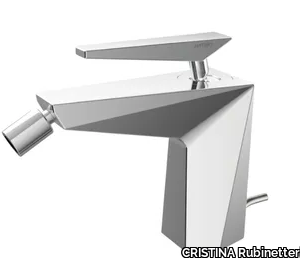 FRACTAL CRIFT321 - Countertop single handle bidet mixer with swivel spout _ CRISTINA Rubinetterie