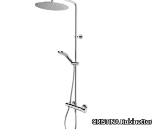 FRACTAL CRIFT448 - Wall-mounted shower panel with hand shower _ CRISTINA Rubinetterie