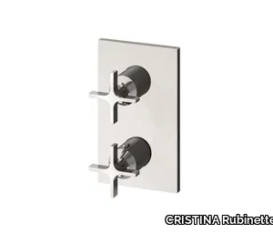 CROSS ROAD CRICR751 - Thermostatic shower tap with plate _ CRISTINA Rubinetterie