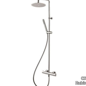 CRITE458 - Wall-mounted thermostatic shower panel with hand shower _ CRISTINA Rubinetterie