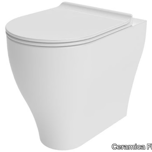 APP SOLUTION - Floor mounted rimless ceramic toilet with bidet _ Ceramica Flaminia