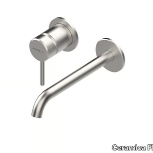 STIL - Wall-mounted stainless steel washbasin tap _ Ceramica Flaminia