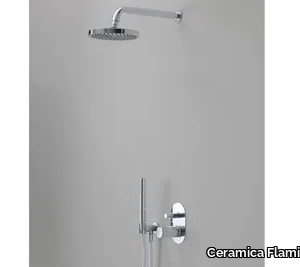 FOLD - Recessed shower tap with overhead shower _ Ceramica Flaminia