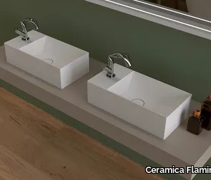 APPLIGHT 50 - Countertop ceramic handrinse basin _ Ceramica Flaminia