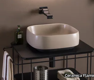 FLAG - Square ceramic washbasin _ Ceramica Flaminia