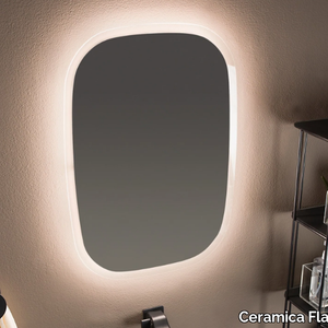 FLAG - Wall-mounted mirror with integrated lighting _ Ceramica Flaminia