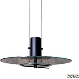 Delumina - Glass and aluminium pendant lamp _ DCWéditions
