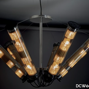 IN THE TUBE SOLAR 6 - LED glass pendant lamp _ DCWéditions