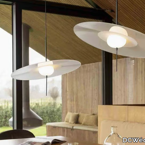 MONO - LED glass and aluminium pendant lamp _ DCWéditions