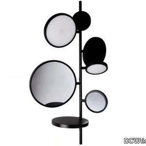 TELL ME STORIES - Mirror with integrated lighting and shelfs _ DCWéditions