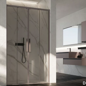 EVO - Niche glass shower cabin with sliding door _ DISENIA