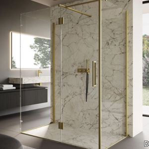 EASY - Free standing rectangular glass shower cabin _ DISENIA