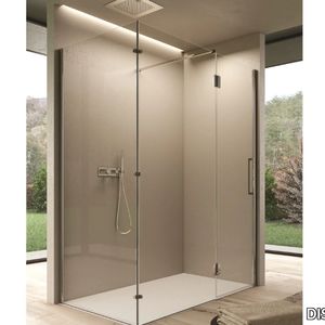 EASY - Corner rectangular glass shower cabin _ DISENIA