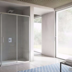 FREE - Crystal shower cabin with sliding door _ DISENIA