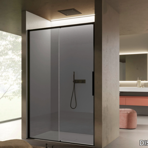 BRAVE 02 - Niche glass shower cabin with sliding door _ DISENIA