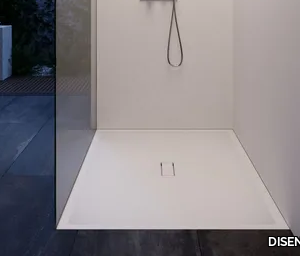 HALF - Flush fitting rectangular Aquatek shower tray _ DISENIA