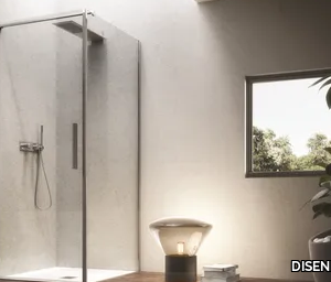 LUCE - Corner square shower cabin _ DISENIA