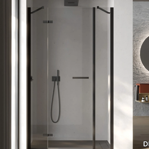 SMART 2 - Niche rectangular glass shower cabin with hinged door _ DISENIA