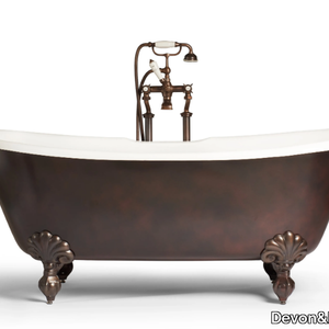 ADMIRAL COPPER EFFECT - Freestanding cast iron bathtub _ Devon&Devon