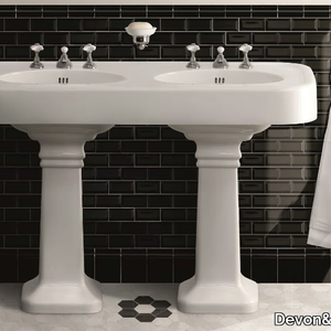 BROOKLYN - Double ceramic washbasin _ Devon&Devon