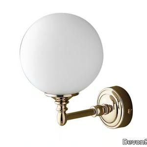 CHELSEA - Satin glass and brass wall lamp for bathroom _ Devon&Devon