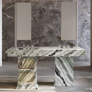 MY LOVE WATER VANITY MASTER - Double vanity unit with integrated washbasin _ Devon&Devon