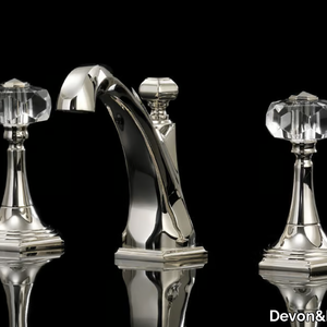 GEMSTONE - 3 hole countertop washbasin mixer _ Devon&Devon