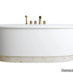 HOLIDAY - Oval White Tec Plus bathtub _ Devon&Devon