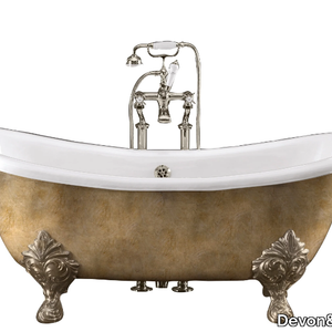 LAMÉ - Freestanding bathtub on legs _ Devon&Devon