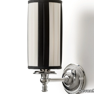MARGOT - Fabric wall lamp with brass arm _ Devon&Devon