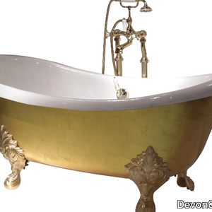 MIDA - Gold leaf bathtub _ Devon&Devon
