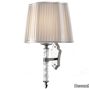 MOONLIGHT - Fabric and brass wall lamp for bathroom _ Devon&Devon