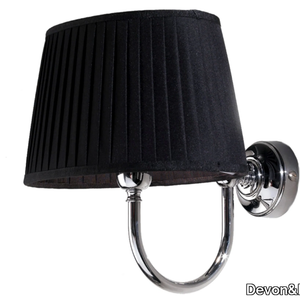 NOIR - Fabric wall lamp with fixed arm _ Devon&Devon