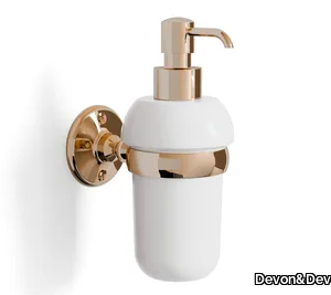 OLD NAVY - Wall-mounted ceramic and brass Bathroom soap dispenser _ Devon&Devon