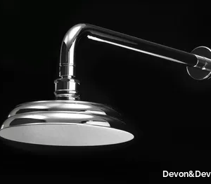 KING - Wall-mounted overhead shower with arm _ Devon&Devon