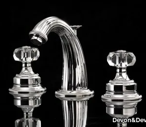 KING - 3 hole countertop washbasin mixer _ Devon&Devon