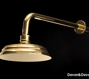 SWAN - Wall-mounted overhead shower with arm _ Devon&Devon
