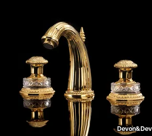SWAN - 3 hole countertop washbasin mixer _ Devon&Devon