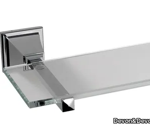 TIME - Crystal and brass bathroom wall shelf _ Devon&Devon