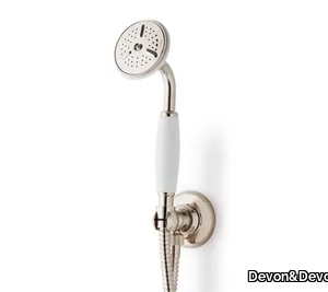 Handshower - Wall-mounted brass handshower with bracket _ Devon&Devon