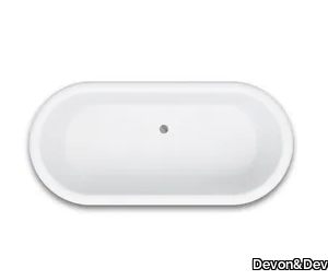 SWANSEA 16 - Oval built-in bathtub _ Devon&Devon